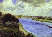 Haga click para ver la imagen ampliada barges on the seine.jpg